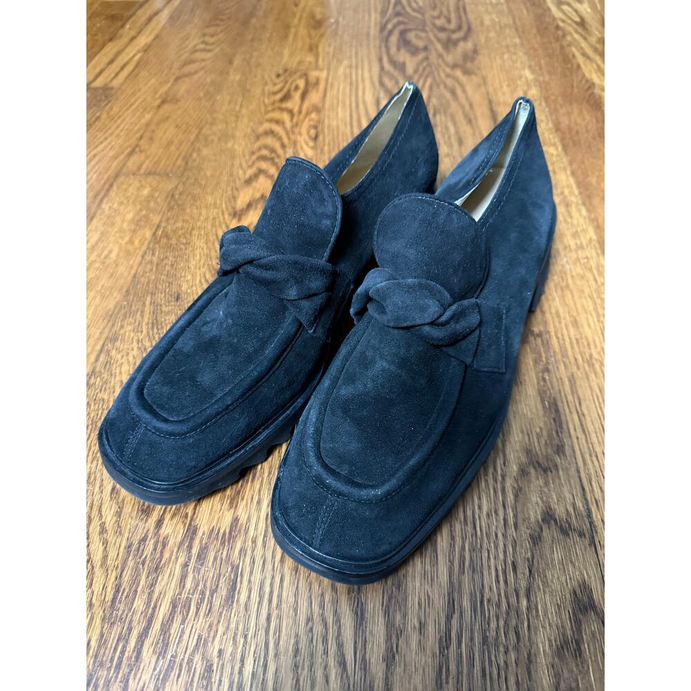 Brunate Suede Heeled Loafer Size 41 Made in Italy